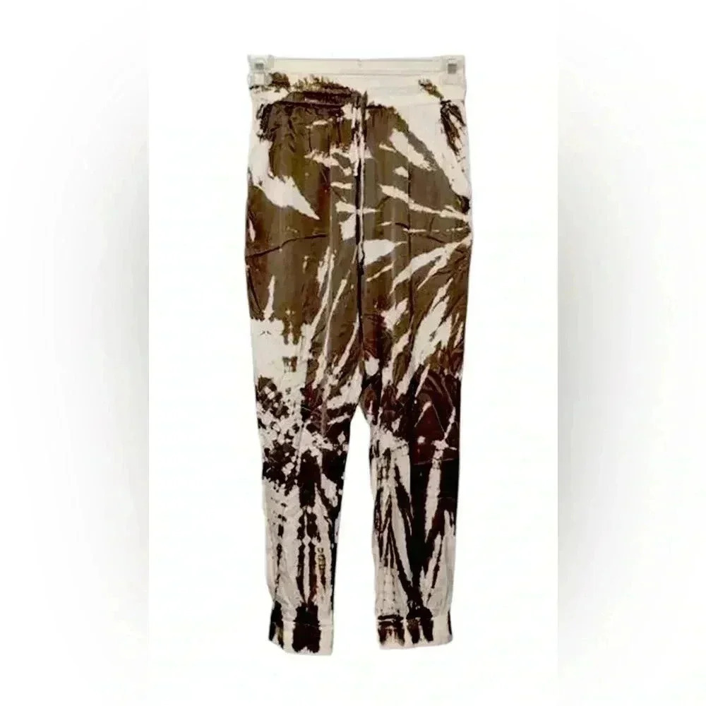 Young Fabulous Broke Satin Tye Dye Pull On Joggers Size Small EUC